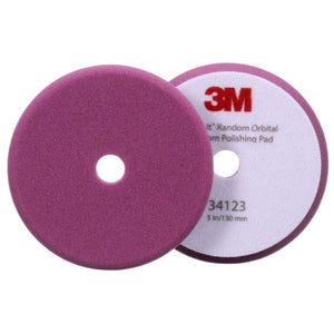 3M™ Perfect-It™ Step 2 Random Orbital Foam Polishing Pad, Purple, 130 mm, (5 in), 2 Pad Pack, 34123