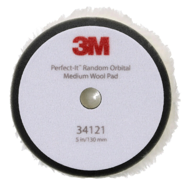 3M™ Perfect-It™ Step 1 Random Orbital Wool Compounding Pad, Medium, Wh ...