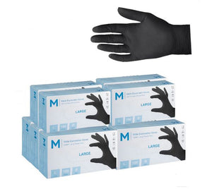 Black Nitrile Powder Free Gloves 100 Pack Box