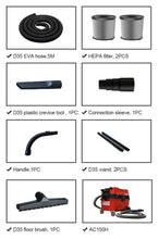 Load image into Gallery viewer, Wet/Dry H-Class Vacuum / Fine Dust Extractor With Auto Cleaning HEPA Filtration