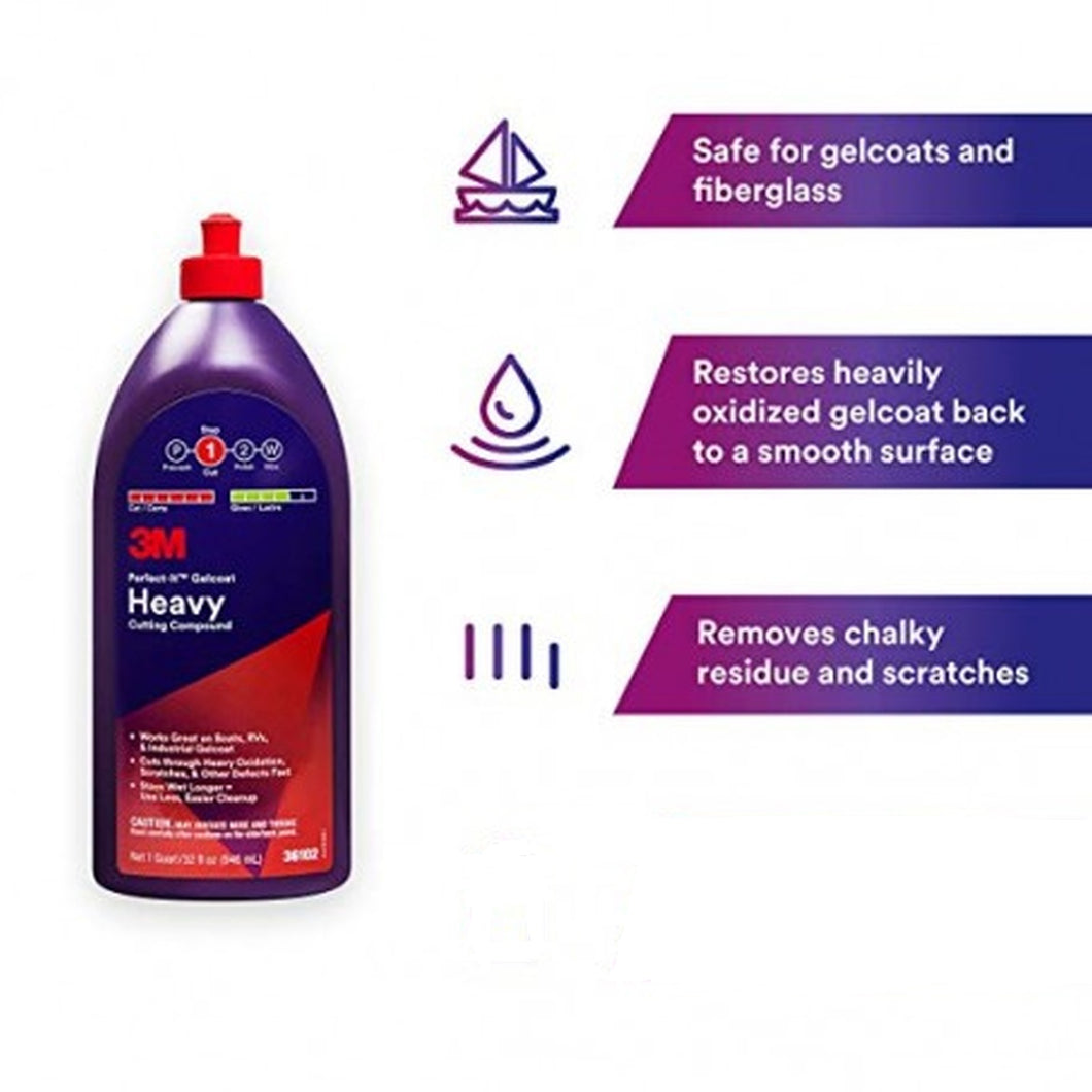 3M Perfect-It™ Gelcoat Heavy Cutting Marine Compound