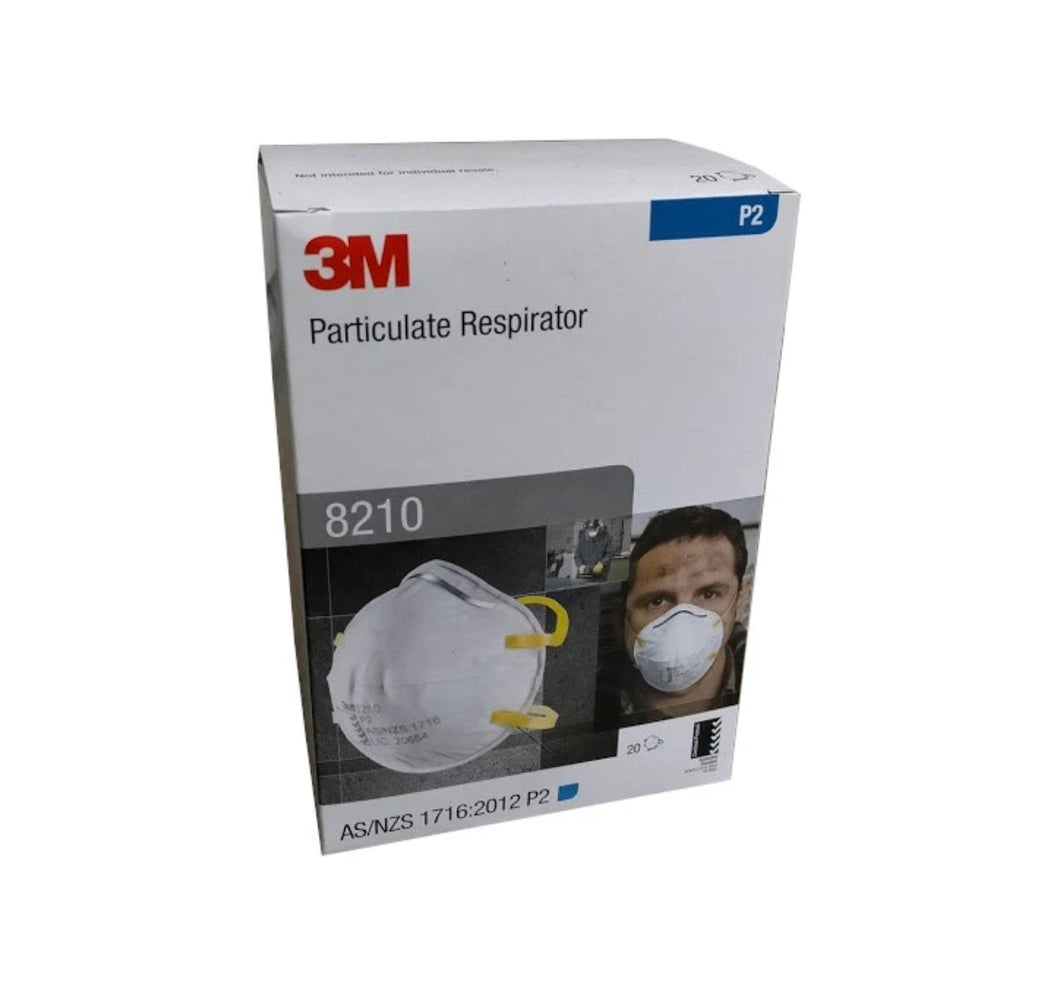 3M™ Cupped Particulate Respirator 8210, P2, N95 Face Mask Box of 20 : $4.49 Per Mask