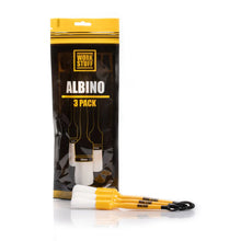 Load image into Gallery viewer, WORK STUFF Detailing Brush ALBINO 3-pack